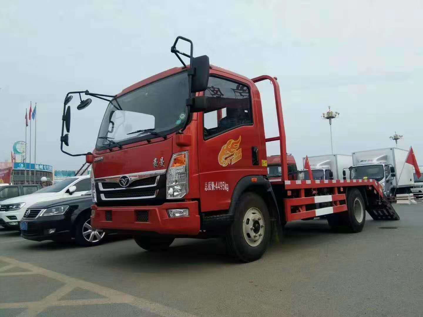 平板車 藍(lán)牌平板車 平板運(yùn)輸車 挖機(jī)拖車 勾機(jī)拖車 重汽平板車 平板車廠家 平板車價(jià)格 平板車圖片 購車熱線:18771329166