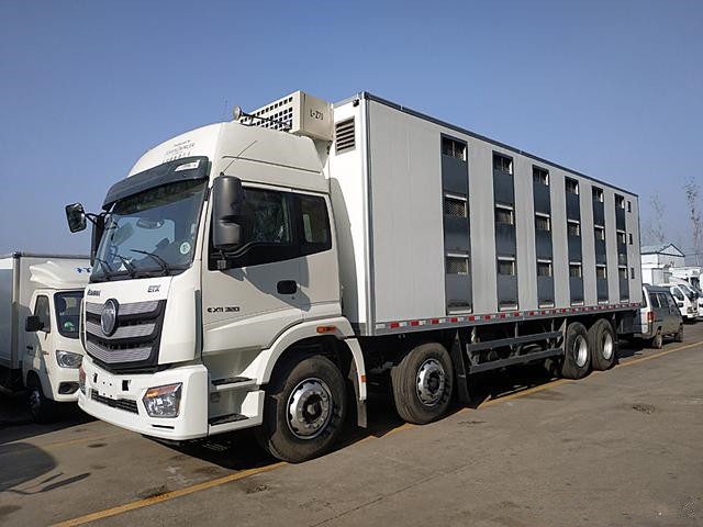 前四后八畜禽運輸車,東風天龍畜禽運輸車價格