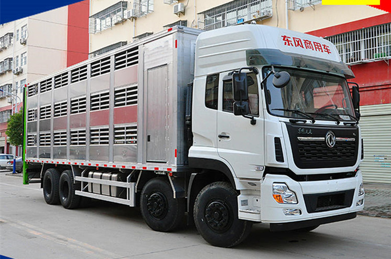 前四后八畜禽運輸車,東風天龍畜禽運輸車價格