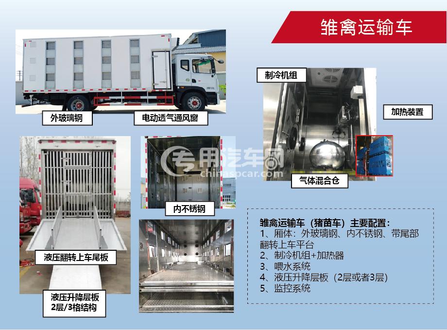 前四后八畜禽運輸車,東風天龍畜禽運輸車價格