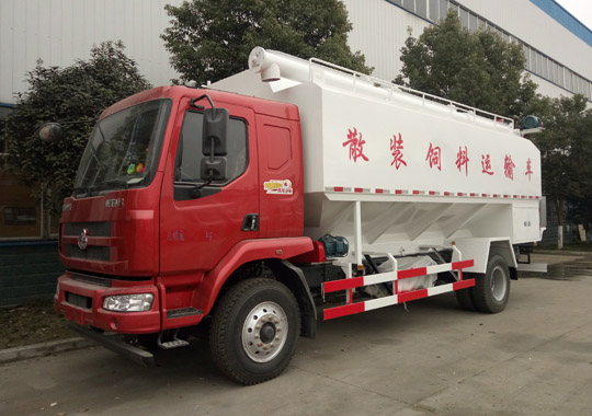 柳汽乘龍散裝飼料運輸車