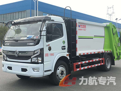 国六东风多利卡8方压缩垃圾车图片