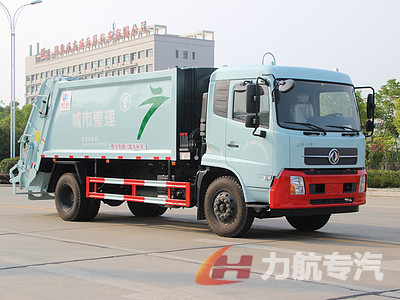 東風(fēng)天錦14方壓縮帶尾部掛桶翻斗