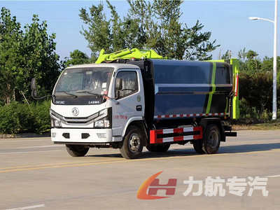 国六小多利卡压缩式对接垃圾车