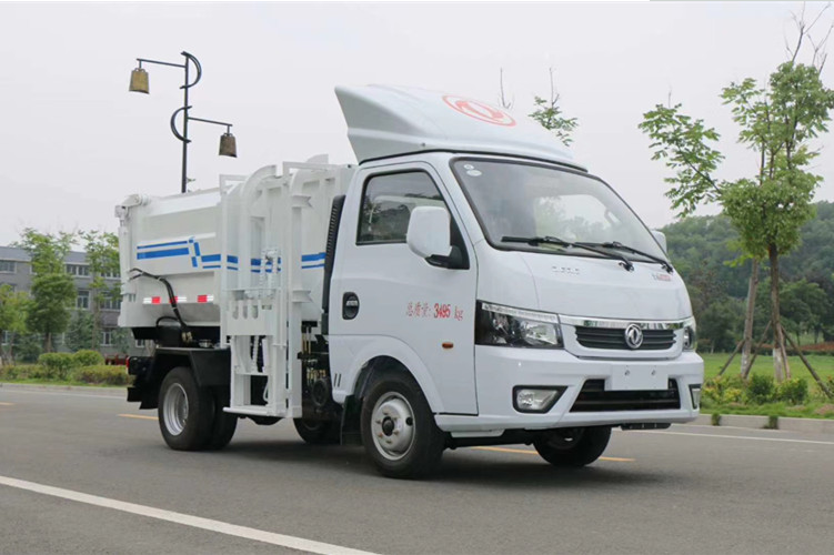 国六3方东风逸途挂桶垃圾车首