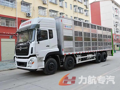 東風(fēng)天龍前四后八鋁合金畜禽運(yùn)輸車(chē)圖片