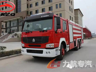 豪沃雙橋12-15噸水罐消防車圖片
