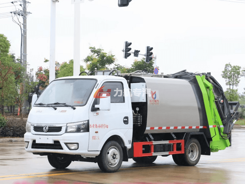 国六东风途逸地下室专用压缩式垃圾车-力航汽车网图片