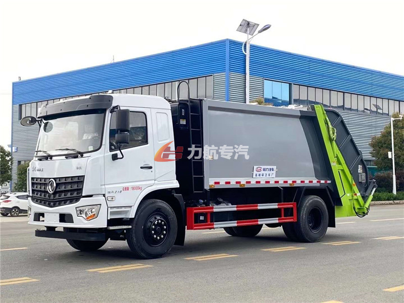 国六东风多利卡12方压缩式垃圾车生产厂家-力航汽车网图片