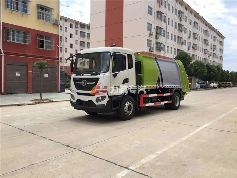 国六东风天锦14方压缩式垃圾车价格-力航汽车网图片
